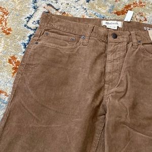 Men’s madewell corduroy NWT